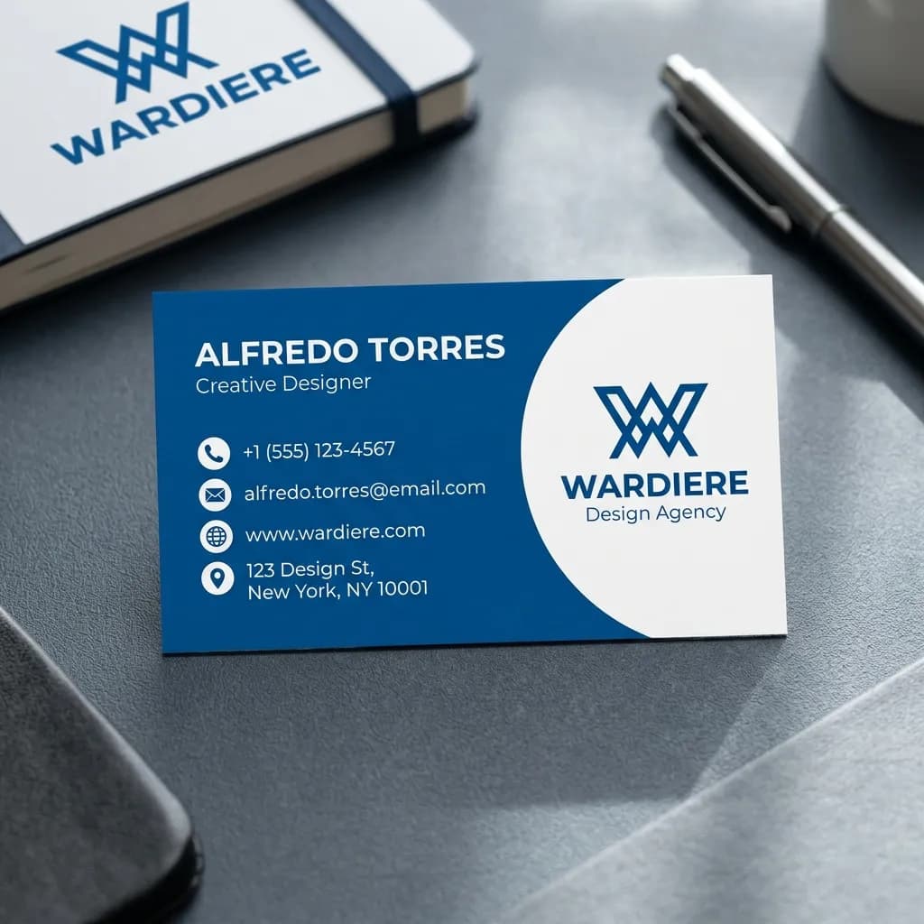 Wardiere Creative Designer Business Card