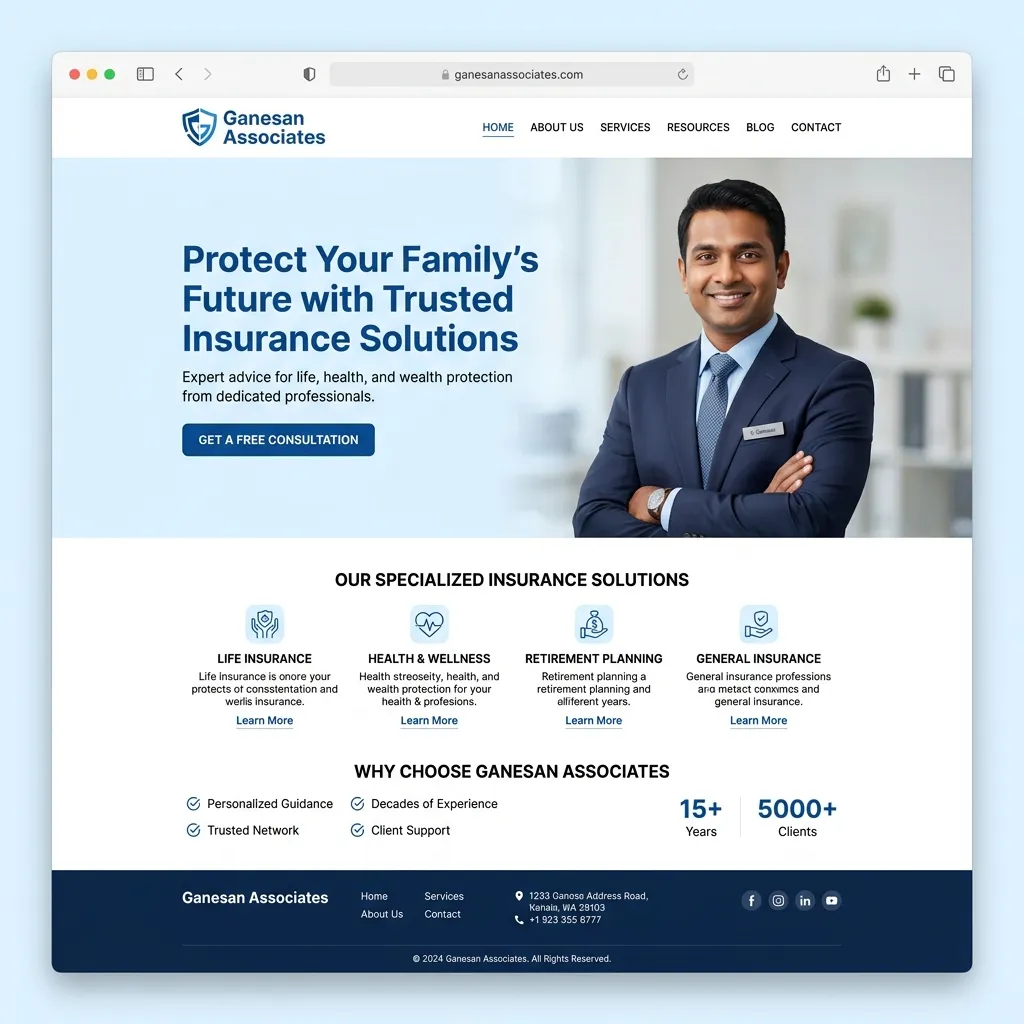 Ganesan Associates - LIC & Star Health Portal