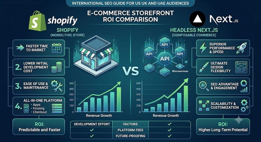 Shopify vs Headless Nextjs Storefront E-Commerce ROI
