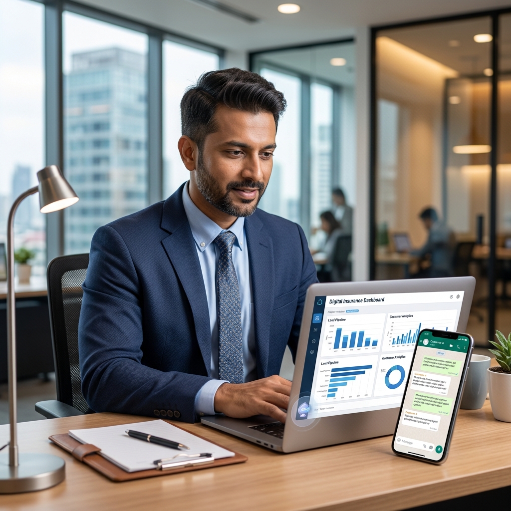 Insurance agent website with AI-powered lead generation